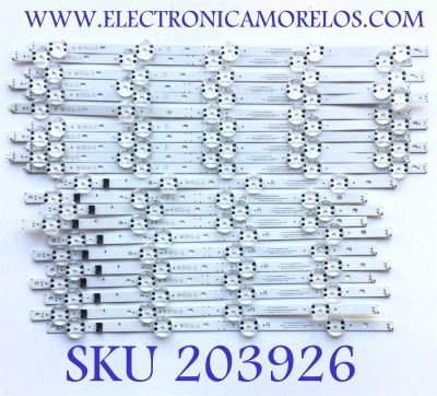 KIT DE LEDS PARA TV LG / ( 22 PZ ) NUMERO DE PARTE EAV65033001 / SSC_Y21_SLIM_RIDENT_86NANO75_LGD_A / SSC_Y21_SLIM_RIDENT_86NANO75_LGD_A_PTN10_REV00_201128 / MODELO 86NANO75